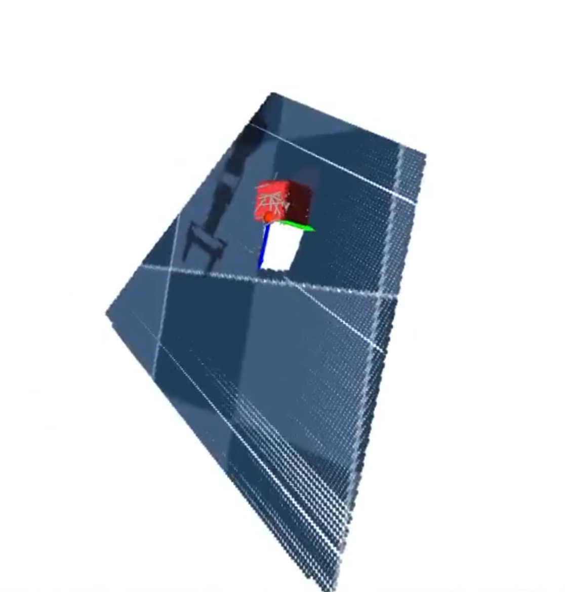 AnyGrasp RGB-D point cloud — cube